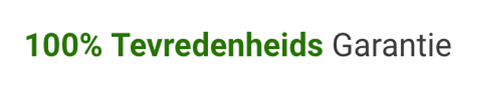 TEVREDENHEIDSGARANTIE